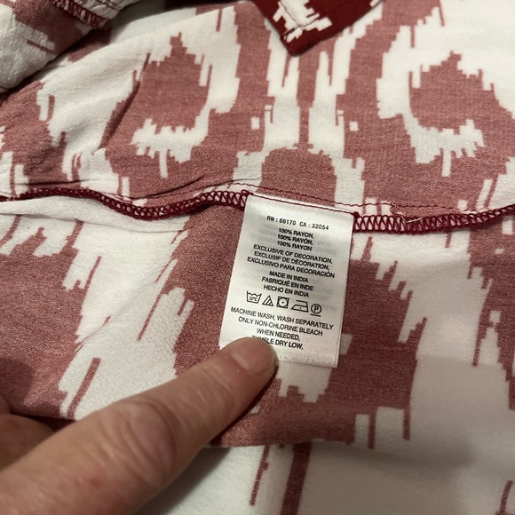 NWT Anthropologie size M/L printed front-ring kaftan - Picture 13 of 13